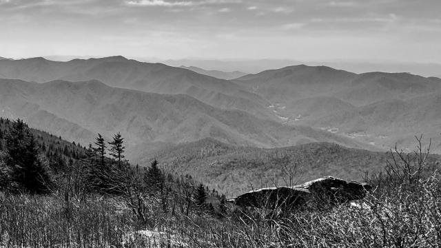 A view from the slope of Celo Knob