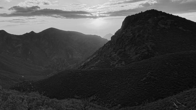 Sunset in the Mazatzal Mountains