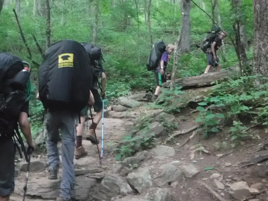 Going up Blood Mountain 