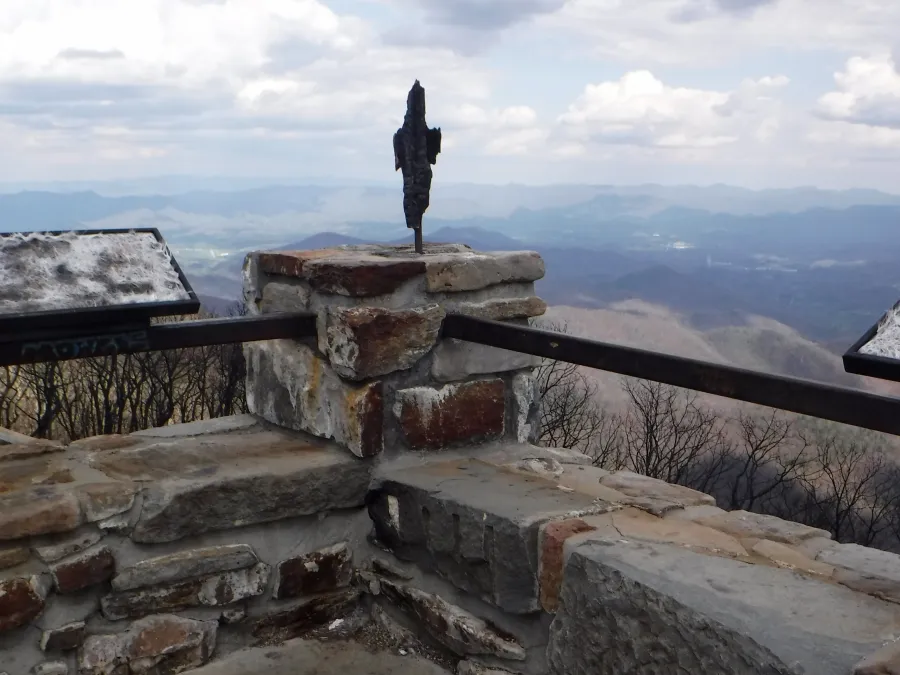 Burned top of the tower