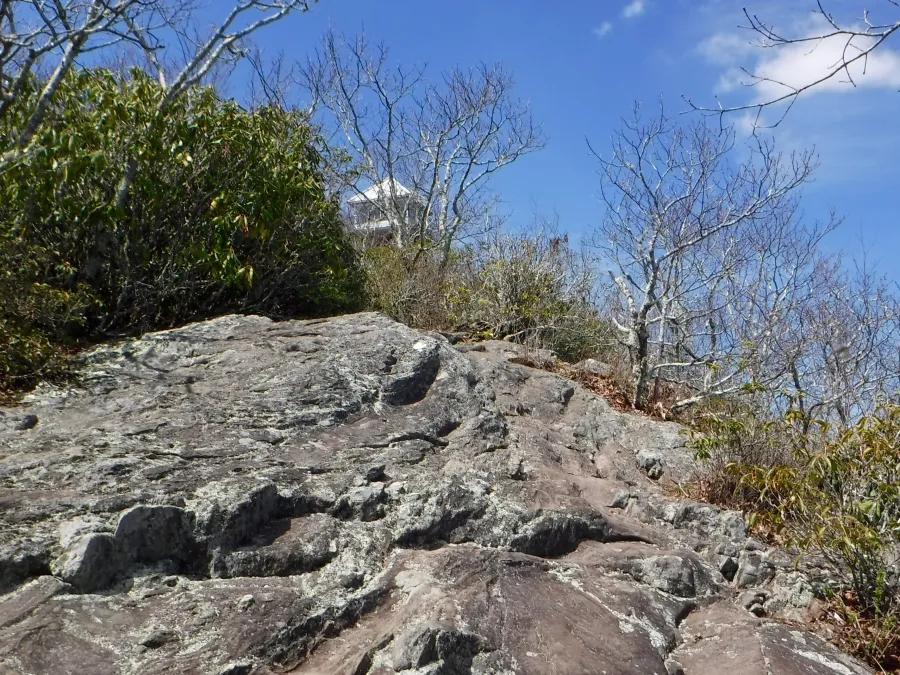 Rocks near the summit