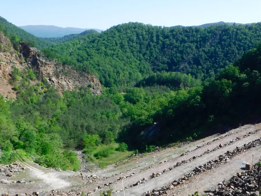 Downstream from Watauga Dam