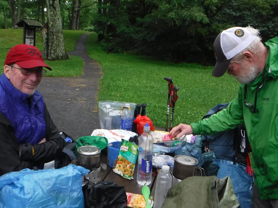 Mike and Stick at the South River Picnic Area