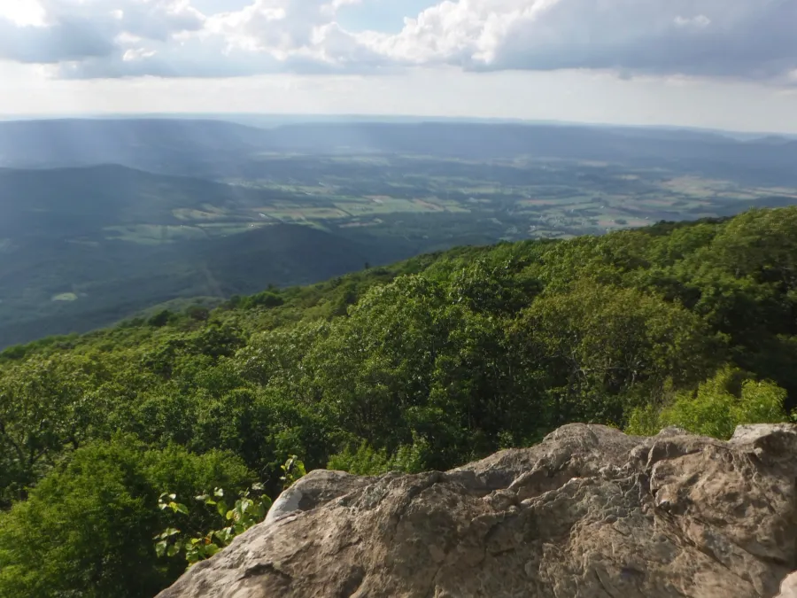 View from ridge