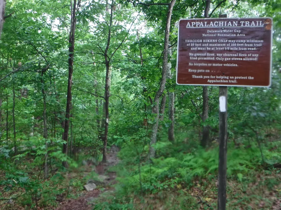 Entering Delaware Water Gap National Recreation Area