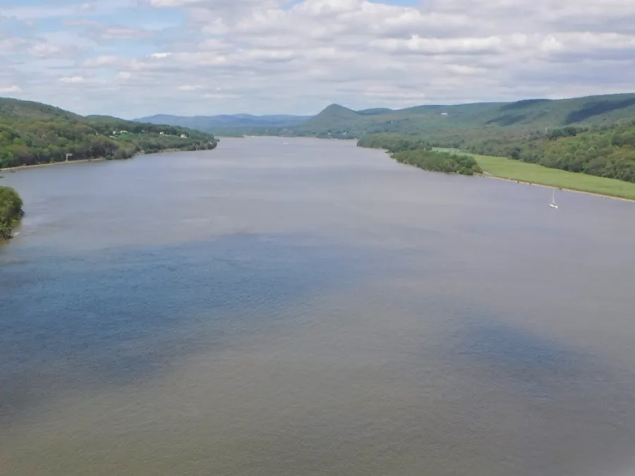 View of Hudson River from Bear Mountain Bridge