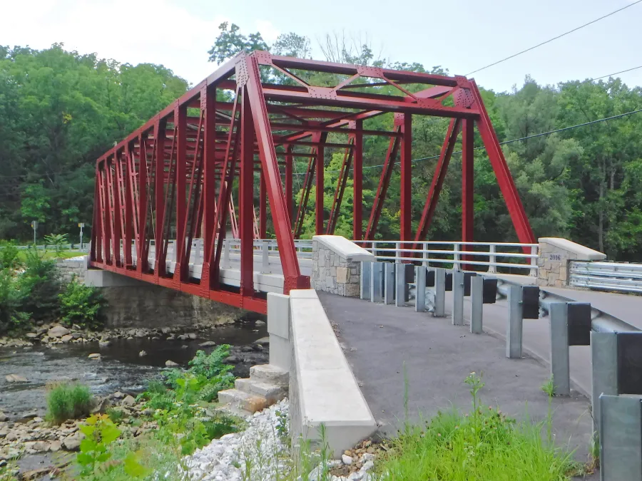 Iron bridge at Falls Village, Ct.