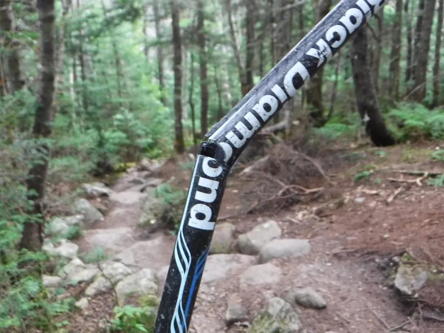 Broken trekking pole