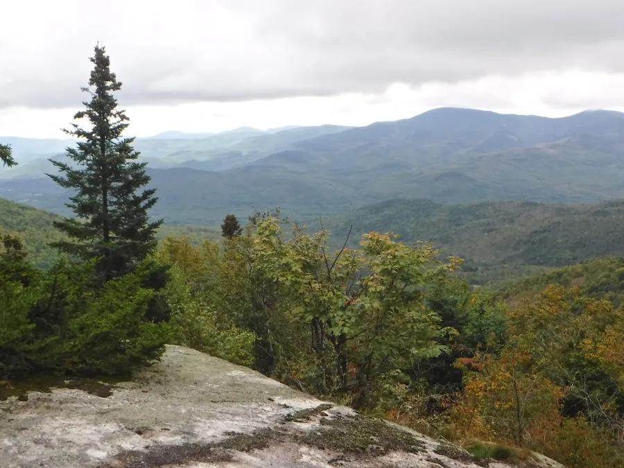 View from rock ledge