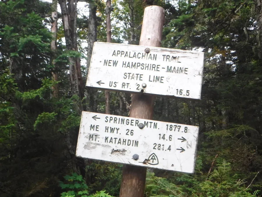 Sign at New Hampshire/Maine border