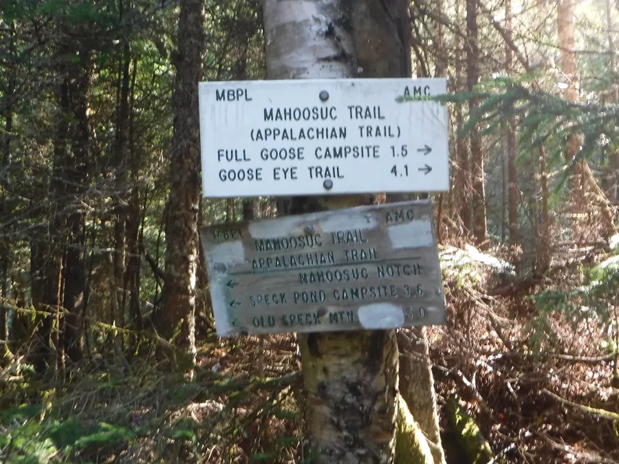 Sign at the start of Mahoosuc Notch