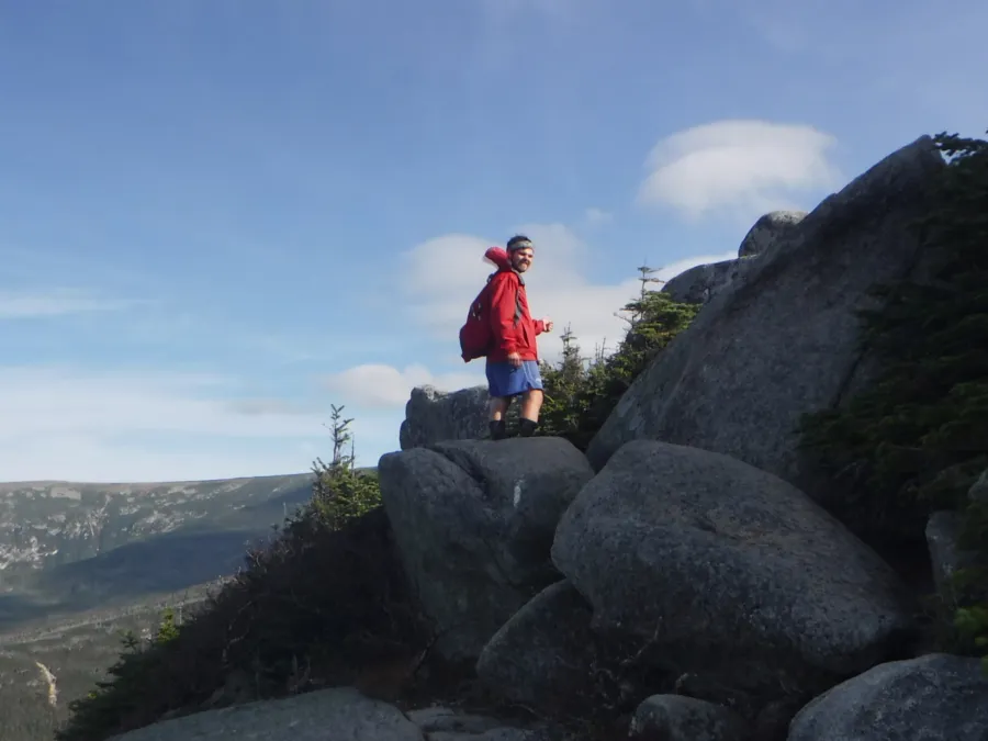 Boomer goes up Mt. Katahdin