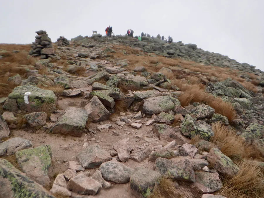 Closer to the summit of Mt. Katahdin
