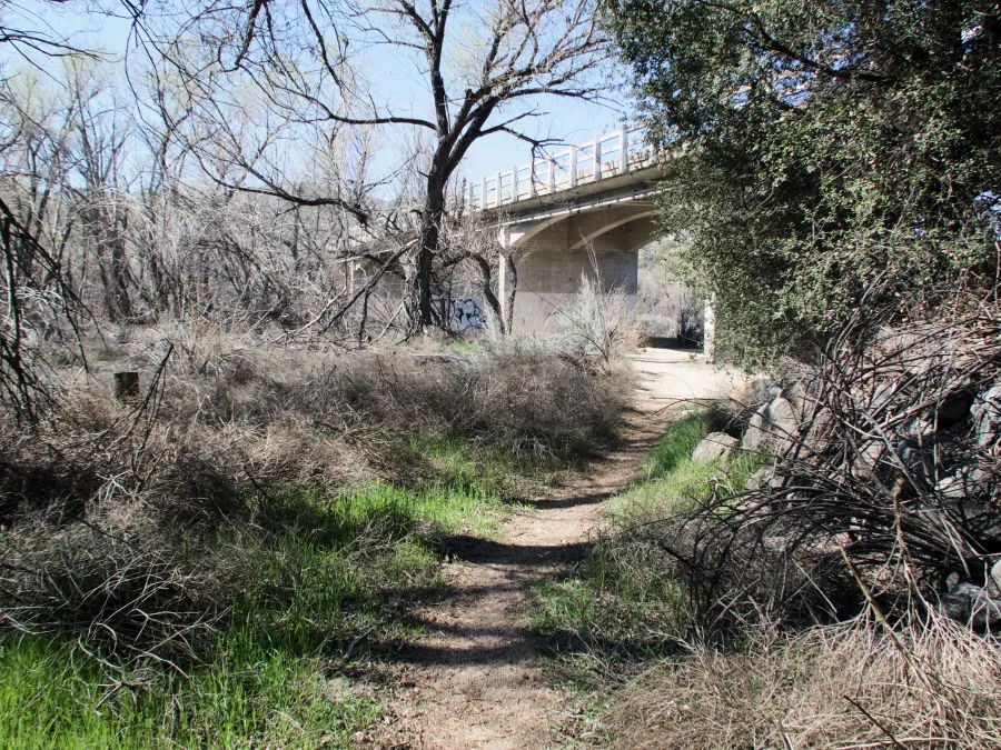Bridge over Cottonwood Creek at Buckman Springs Road