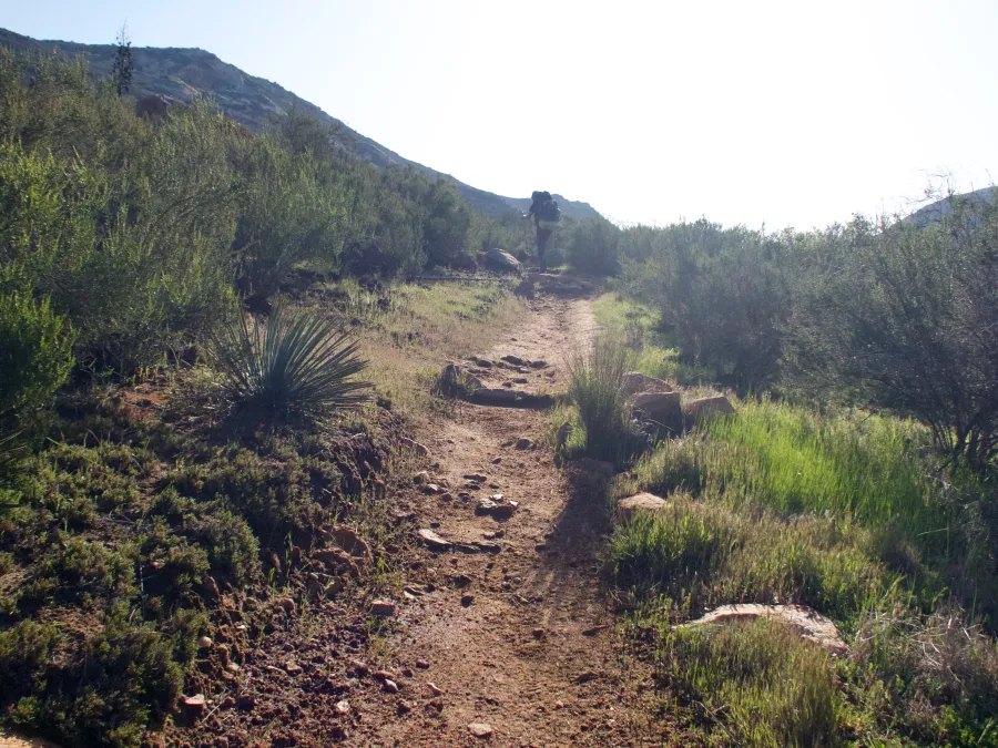 Climb out of Hauser Canyon