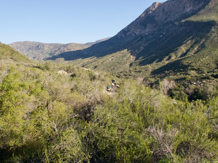 Descending Hauser Canyon