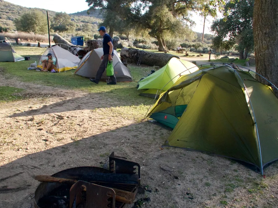 Tents at Boulder Oaks Campground