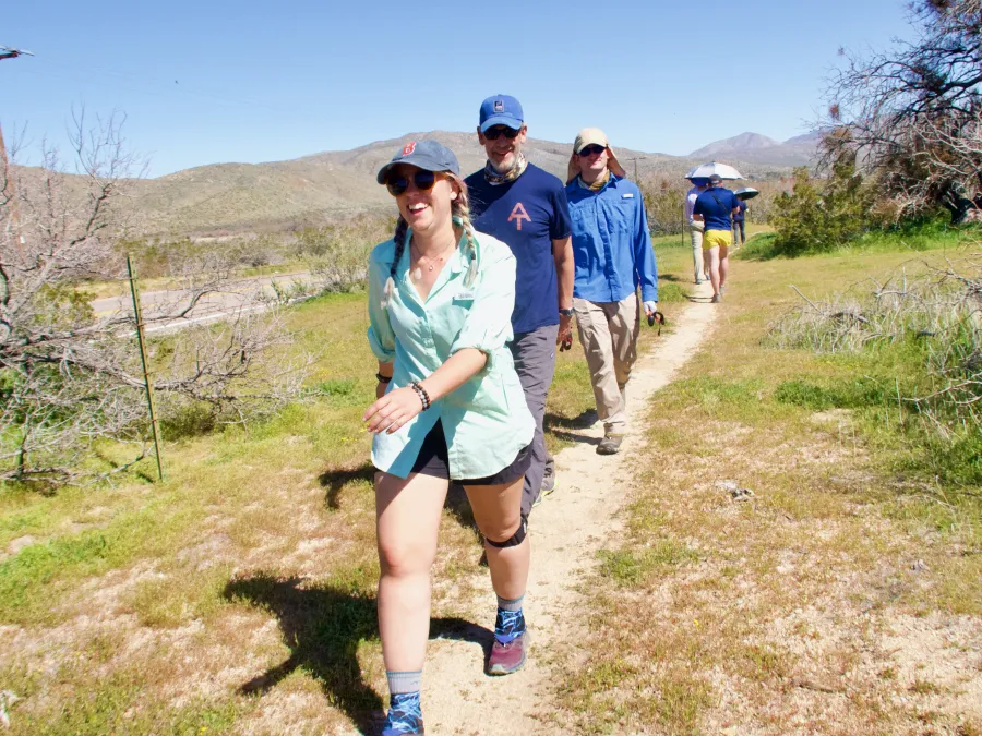 Walking missed section of trail