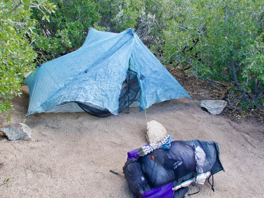 Zpacks Duplex tent and Superior Wilderness Designs 50L Long Haul backpack