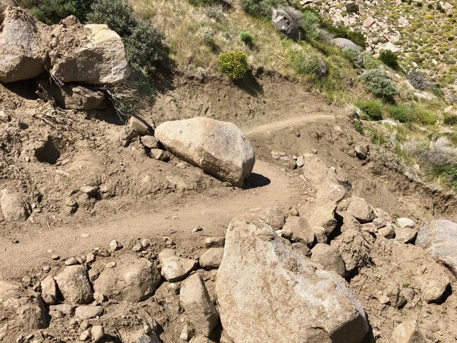 Repaired trail