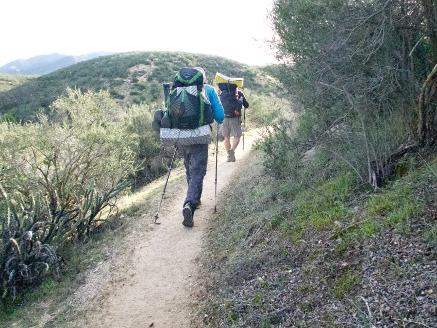 Tengo and Bookworm start hiking