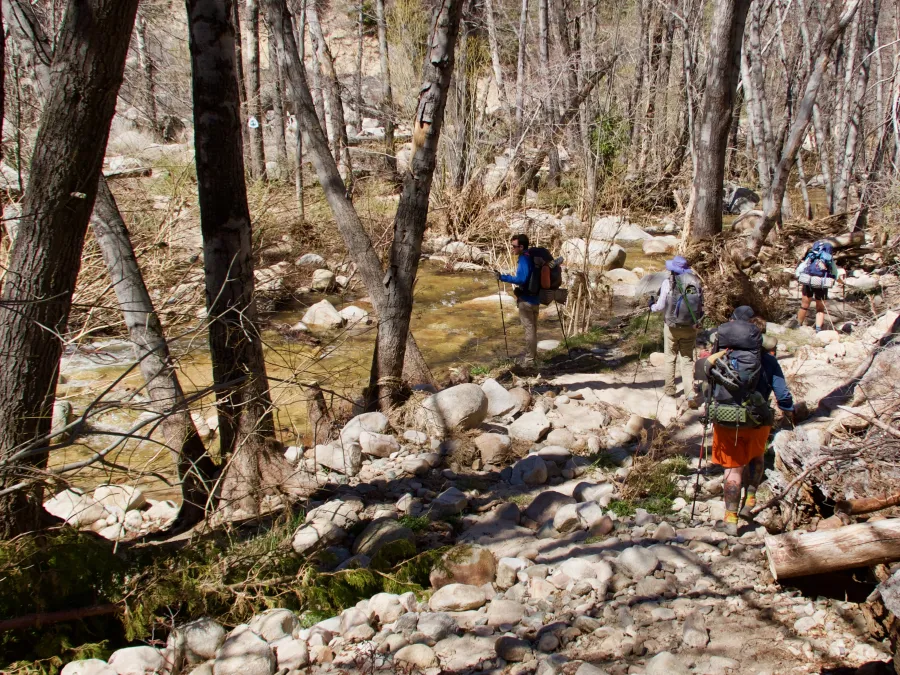 Crossing Holcomb Creek