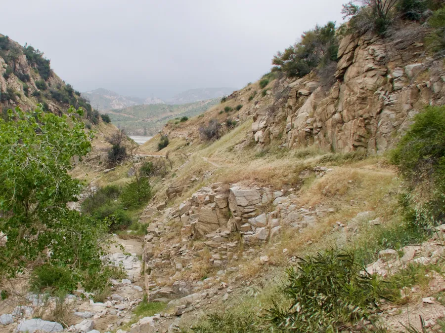 Canyon leading to  Interstate 15