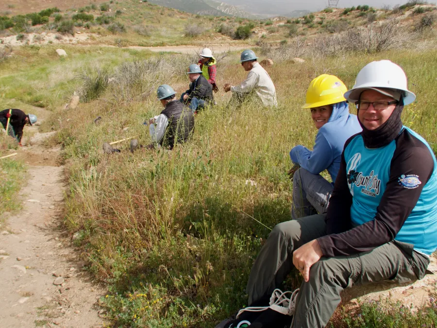 Pacific Crest Trail maintenance crew