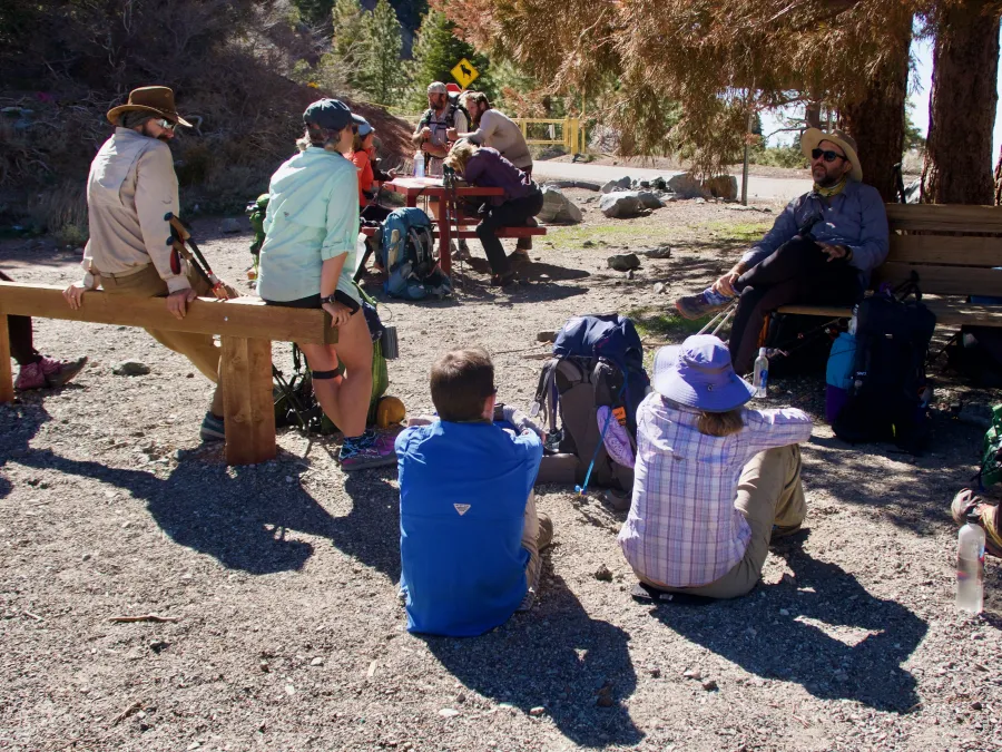 Resting at Vincent Gap
