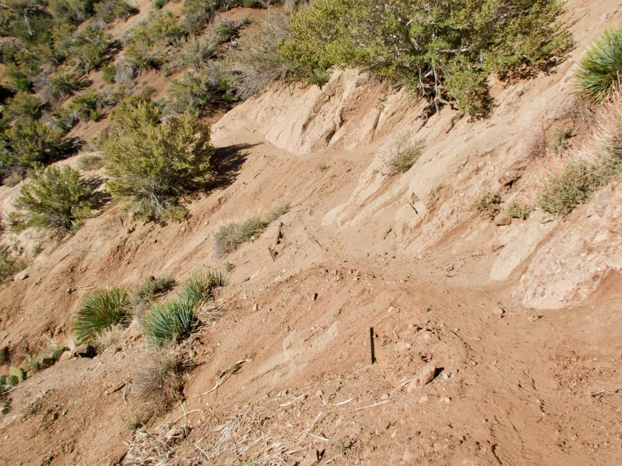 Eroded trail