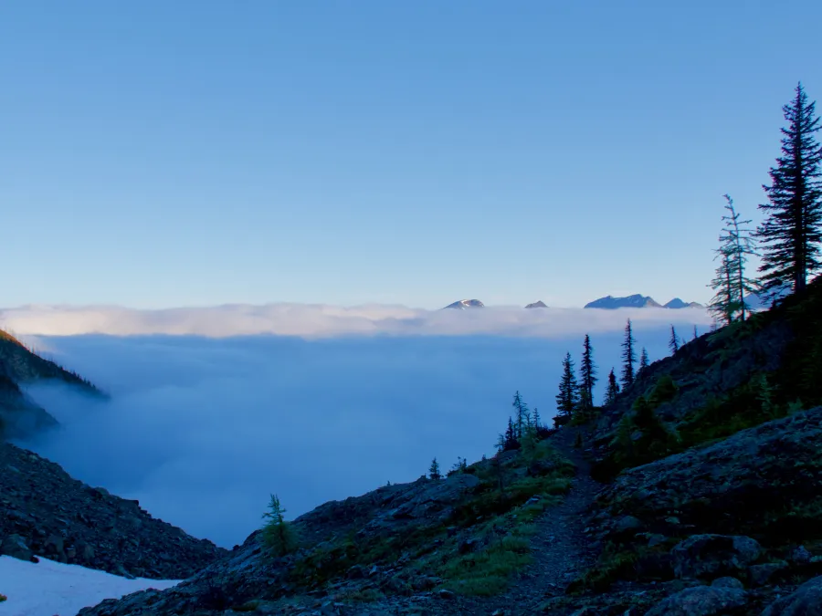 Looking north from Woody Pass