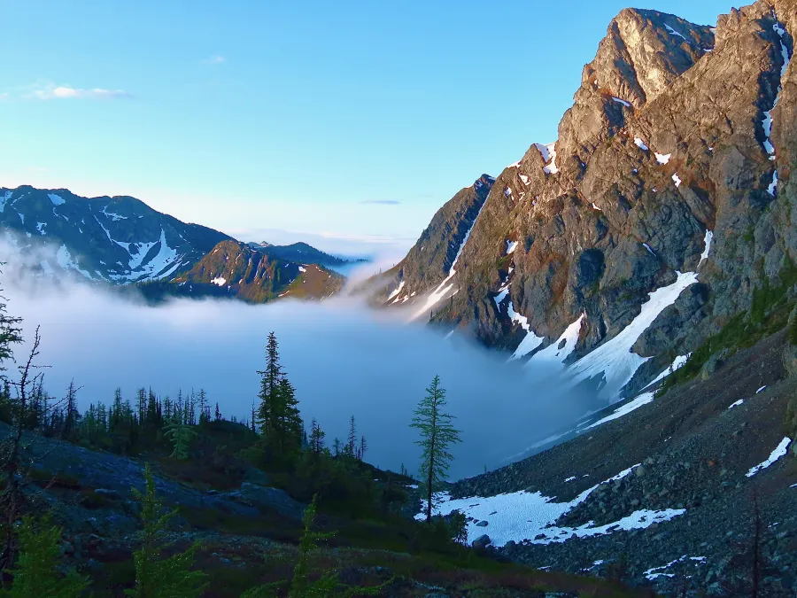 Another view from Woody Pass