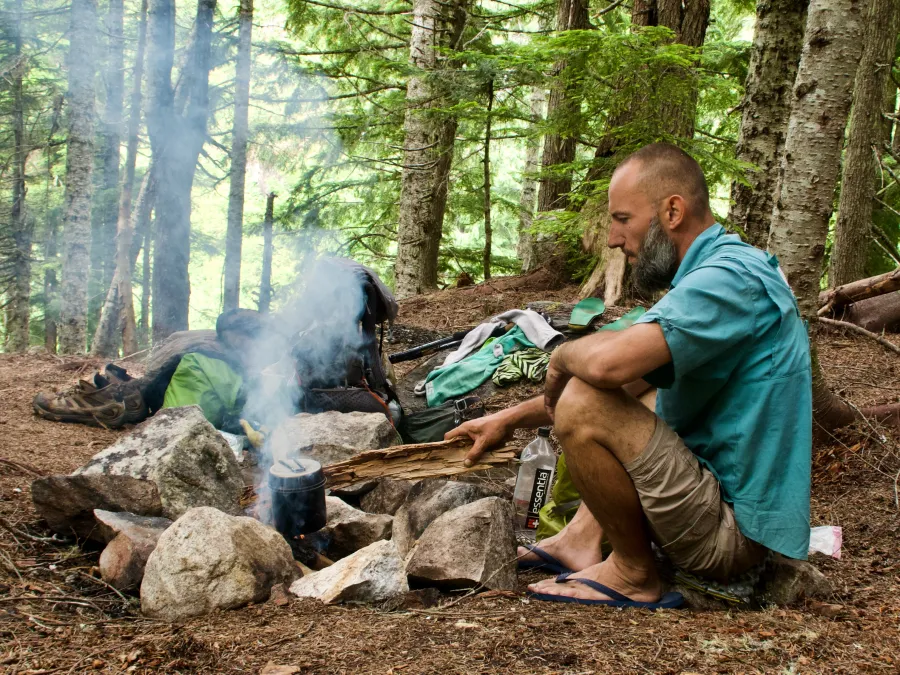 Kermit cooking lunch