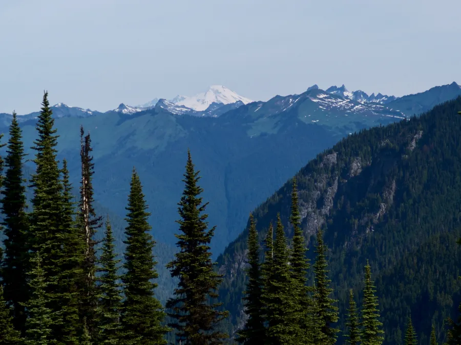 Viewing Mt. Baker about 50 miles away