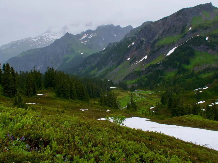 Patches of snow at White Pass