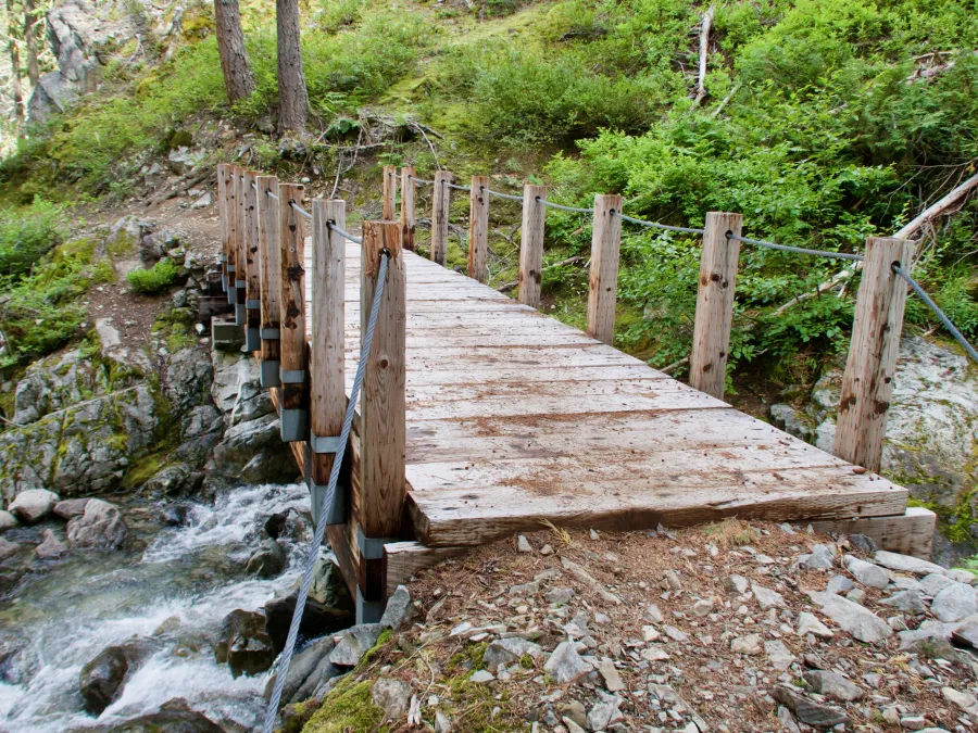 A bridge over Spade Creek