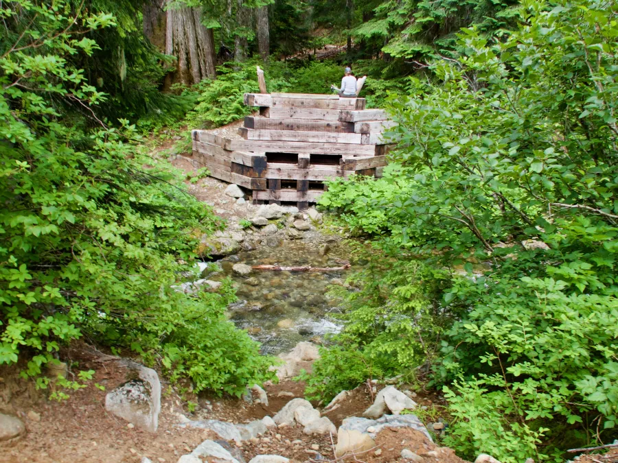 No bridge over Lemah Creek