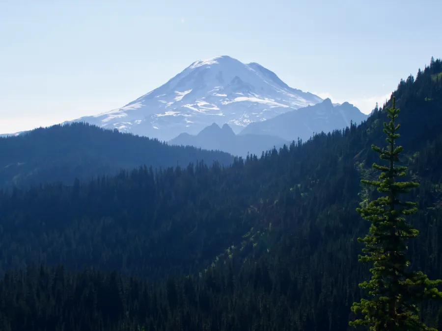 A closer view of Mt. Rainier
