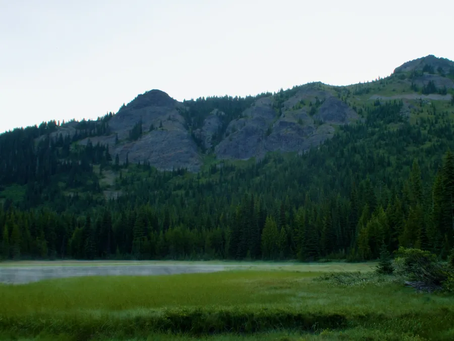 A pond near the Walupt Lake Trail