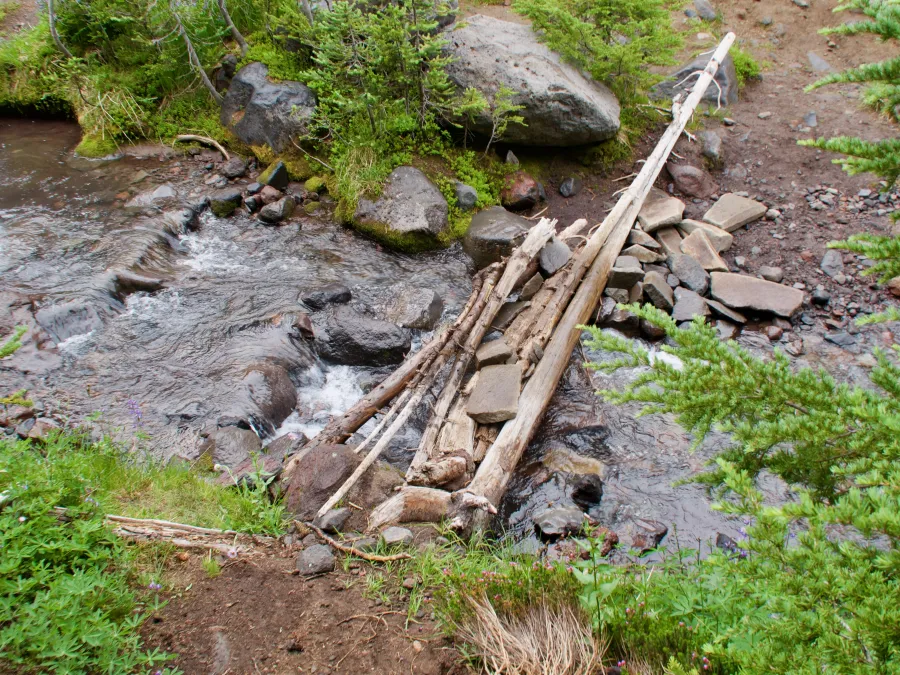 Riley Creek where it crossed the PCT