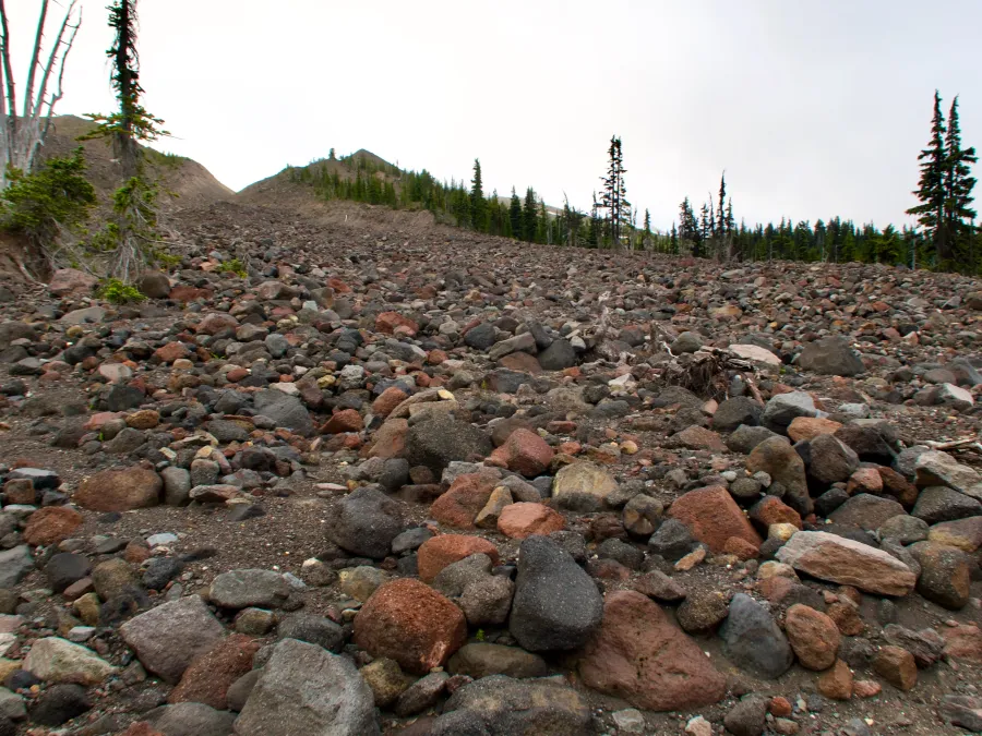 Rocks of a lava bed