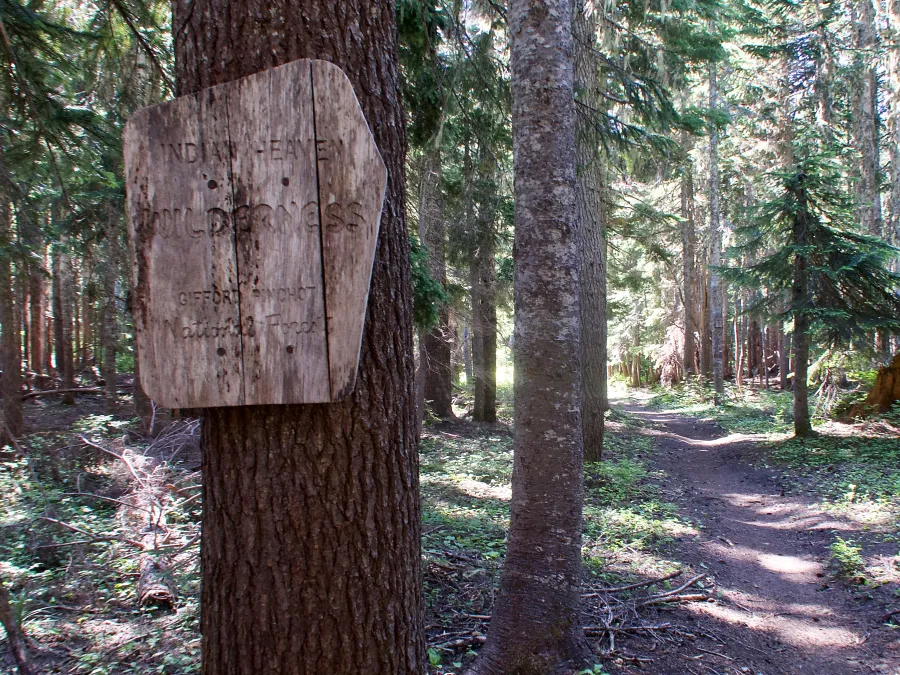 Entering Indian Heaven Wilderness