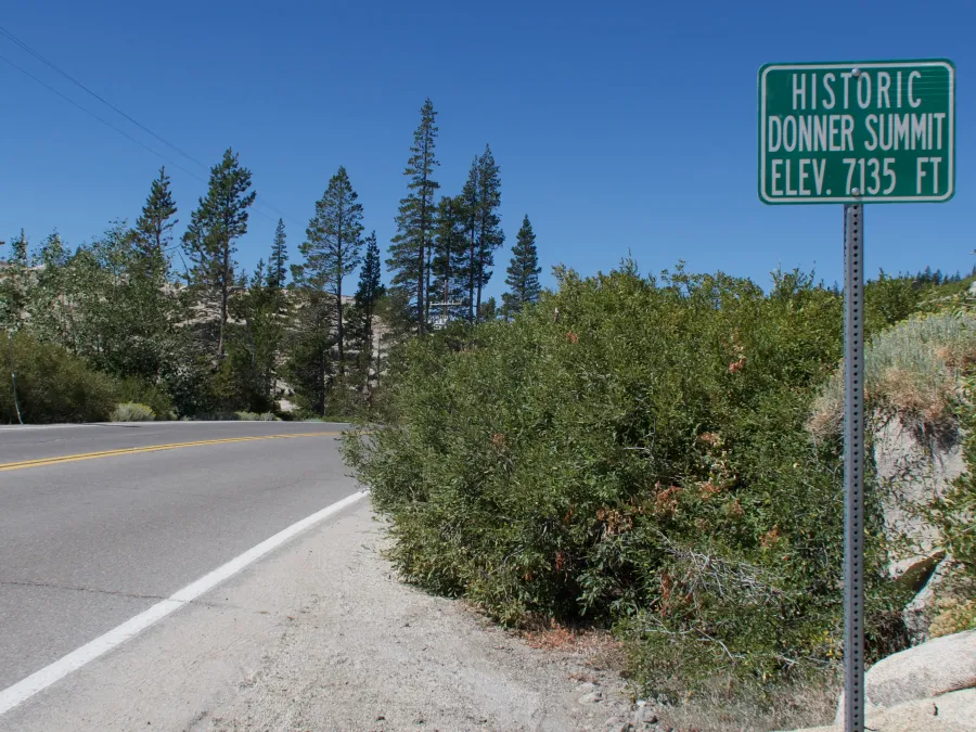 The road at Donner Summit