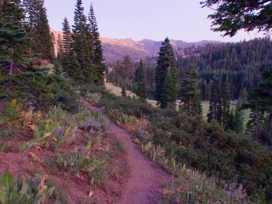 The last descent to Five Lakes Creek