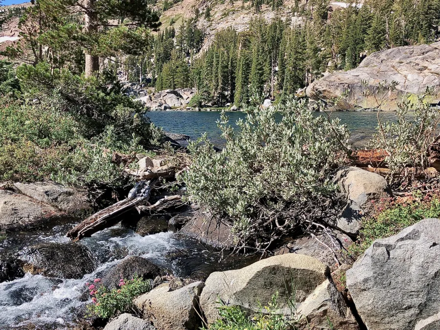 Water spilling from Fontanillas Lake