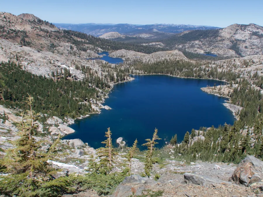 The view looking north from Dick's Pass