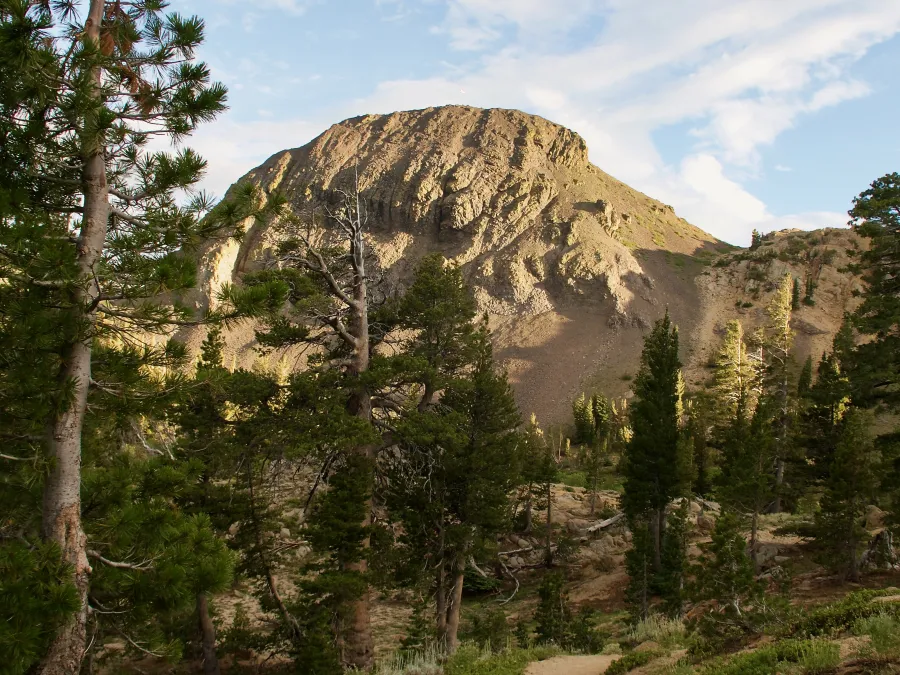 A closer view of Ebbetts Peak