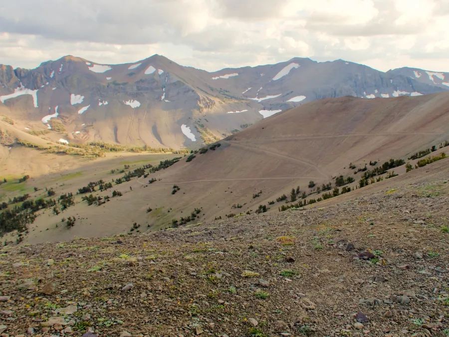 A view of switchbacks ahead