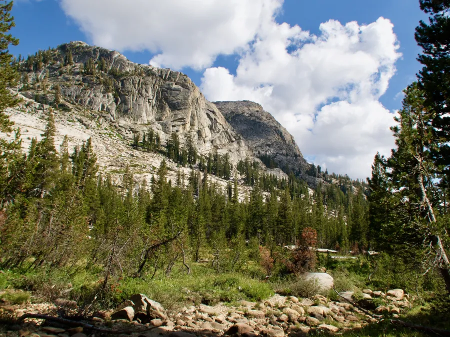 Exposed mountain cliff
