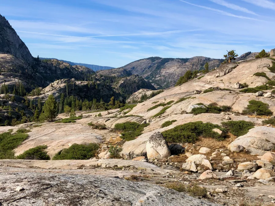 Bare rock on Macomb Ridge in Yosemite